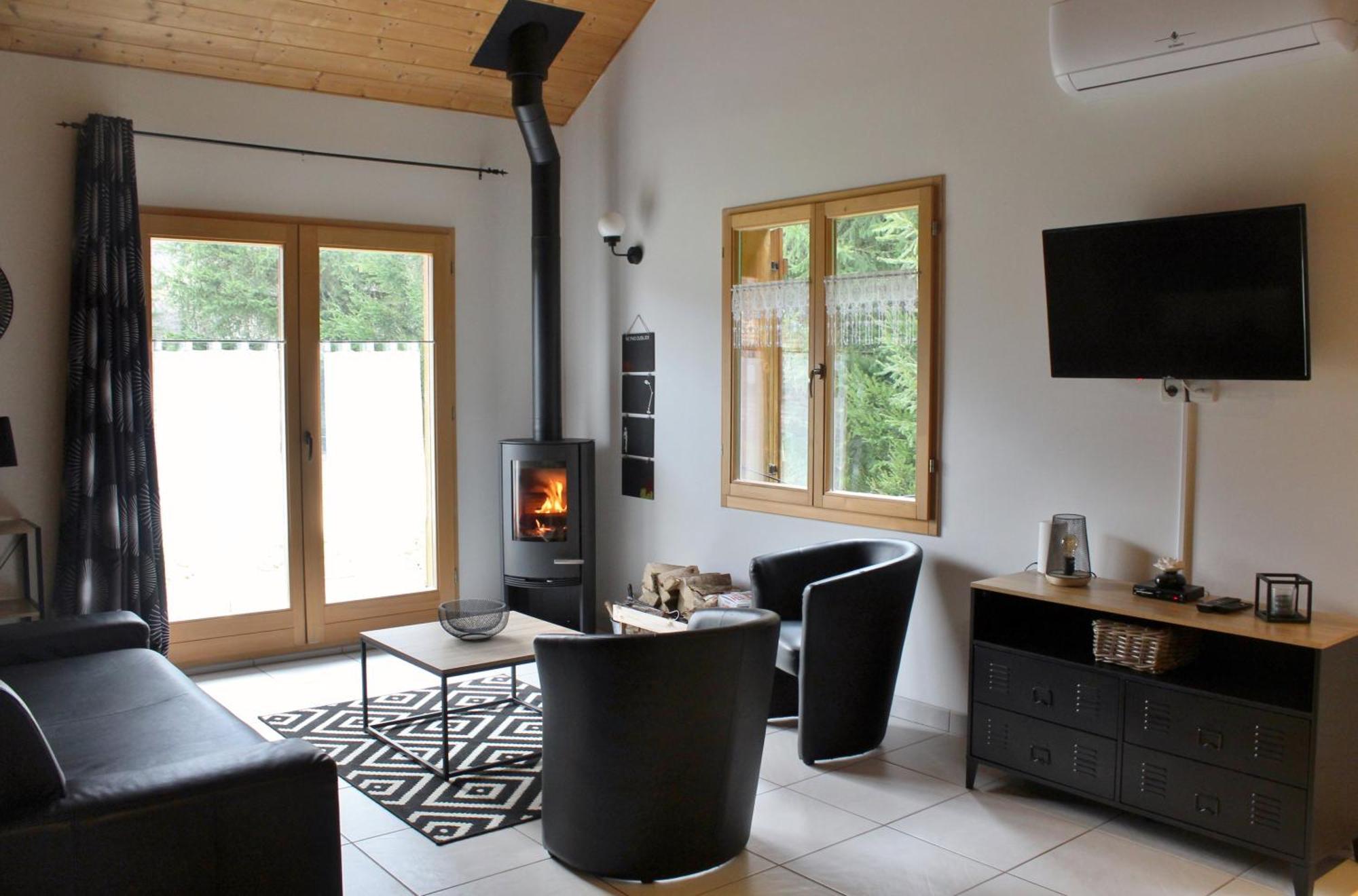 Chalet De Charme Le Contemporain Ney Eksteriør billede