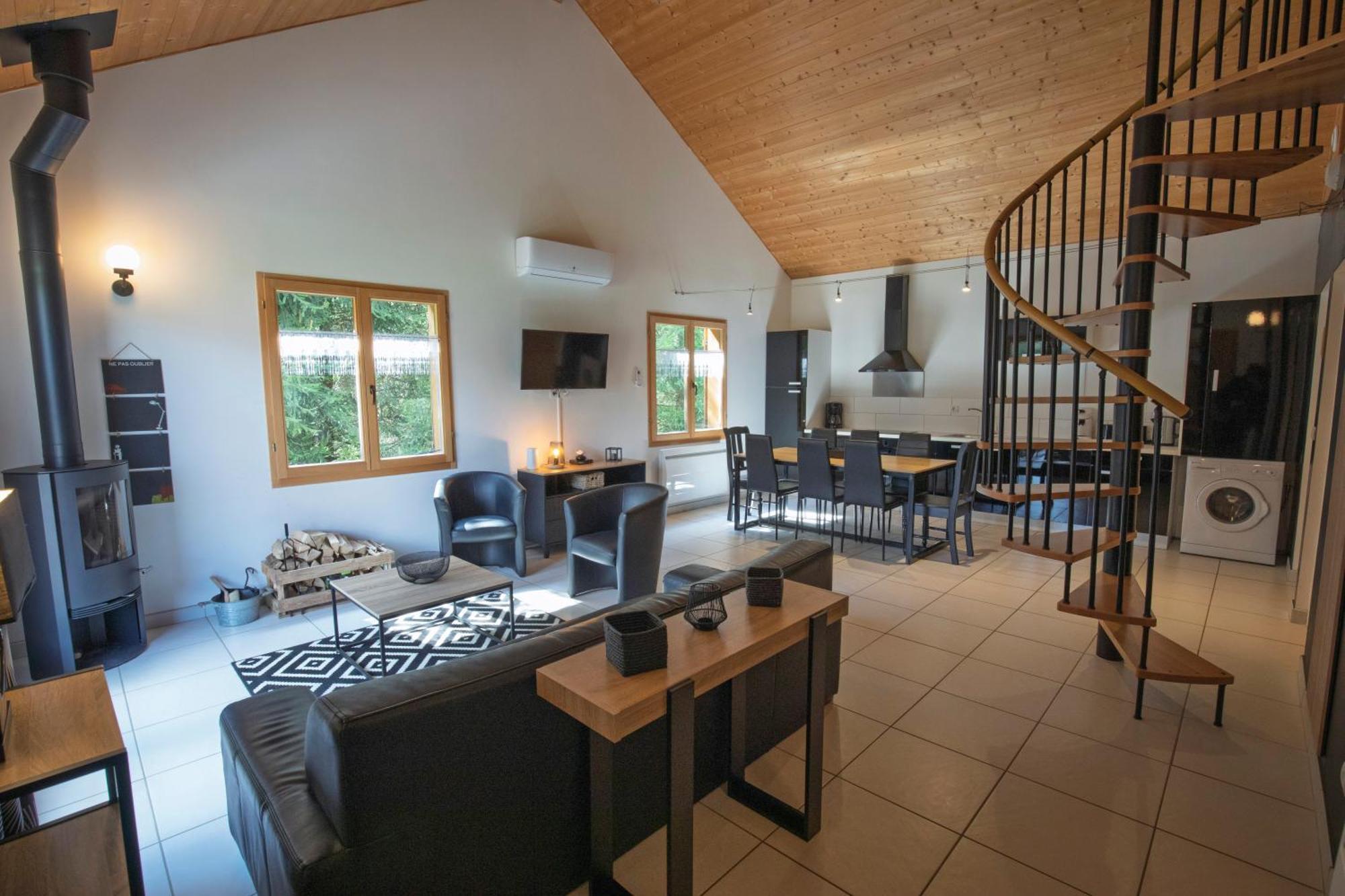 Chalet De Charme Le Contemporain Ney Eksteriør billede