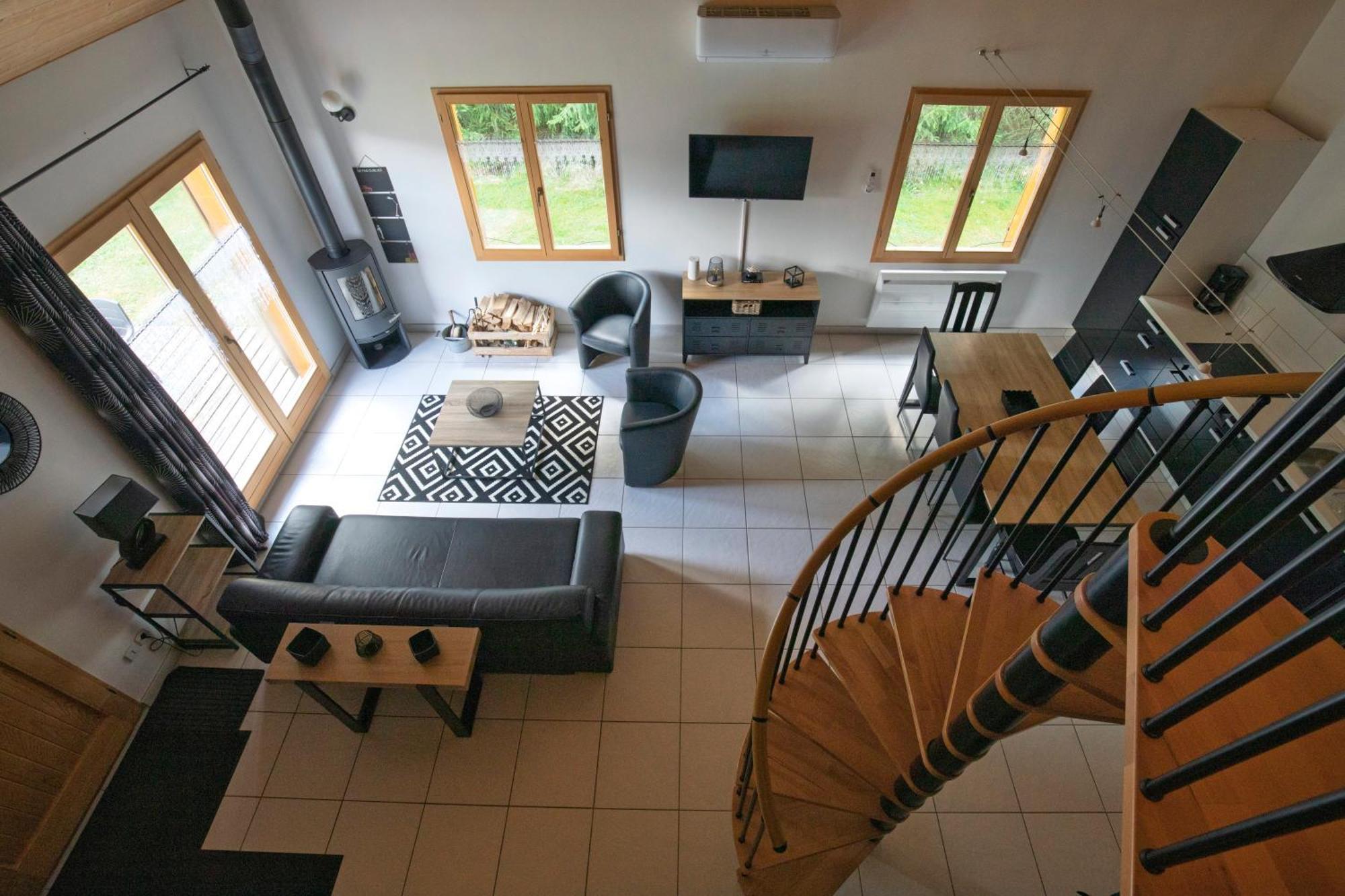 Chalet De Charme Le Contemporain Ney Eksteriør billede